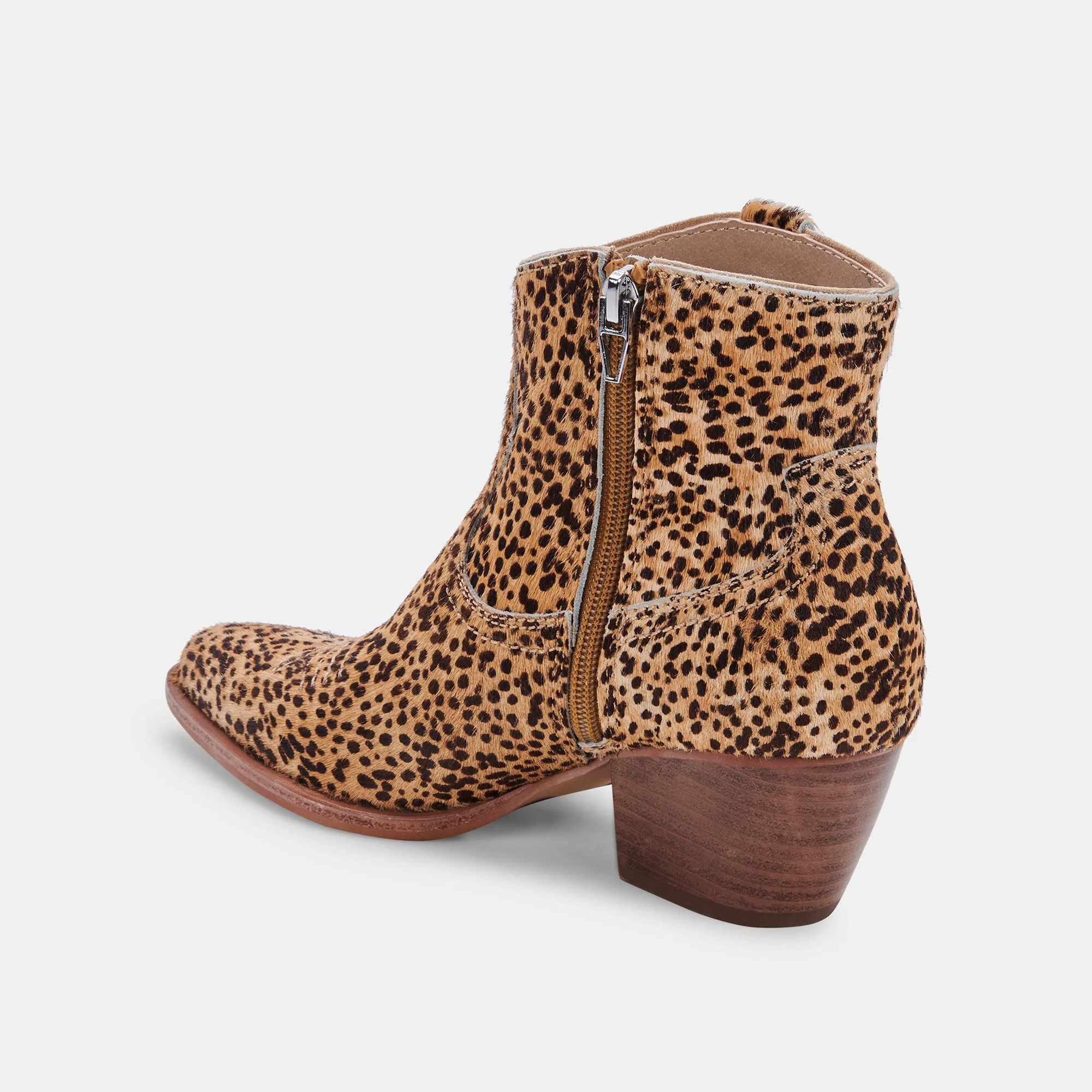 SILMA BOOTIES LEOPARD CALF HAIR