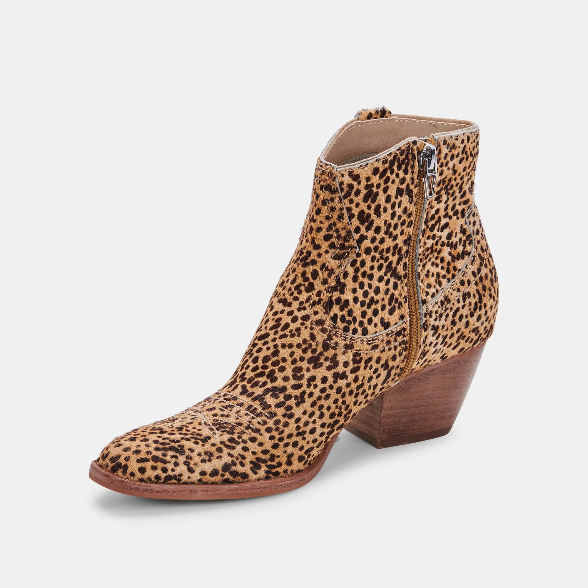 SILMA BOOTIES LEOPARD CALF HAIR