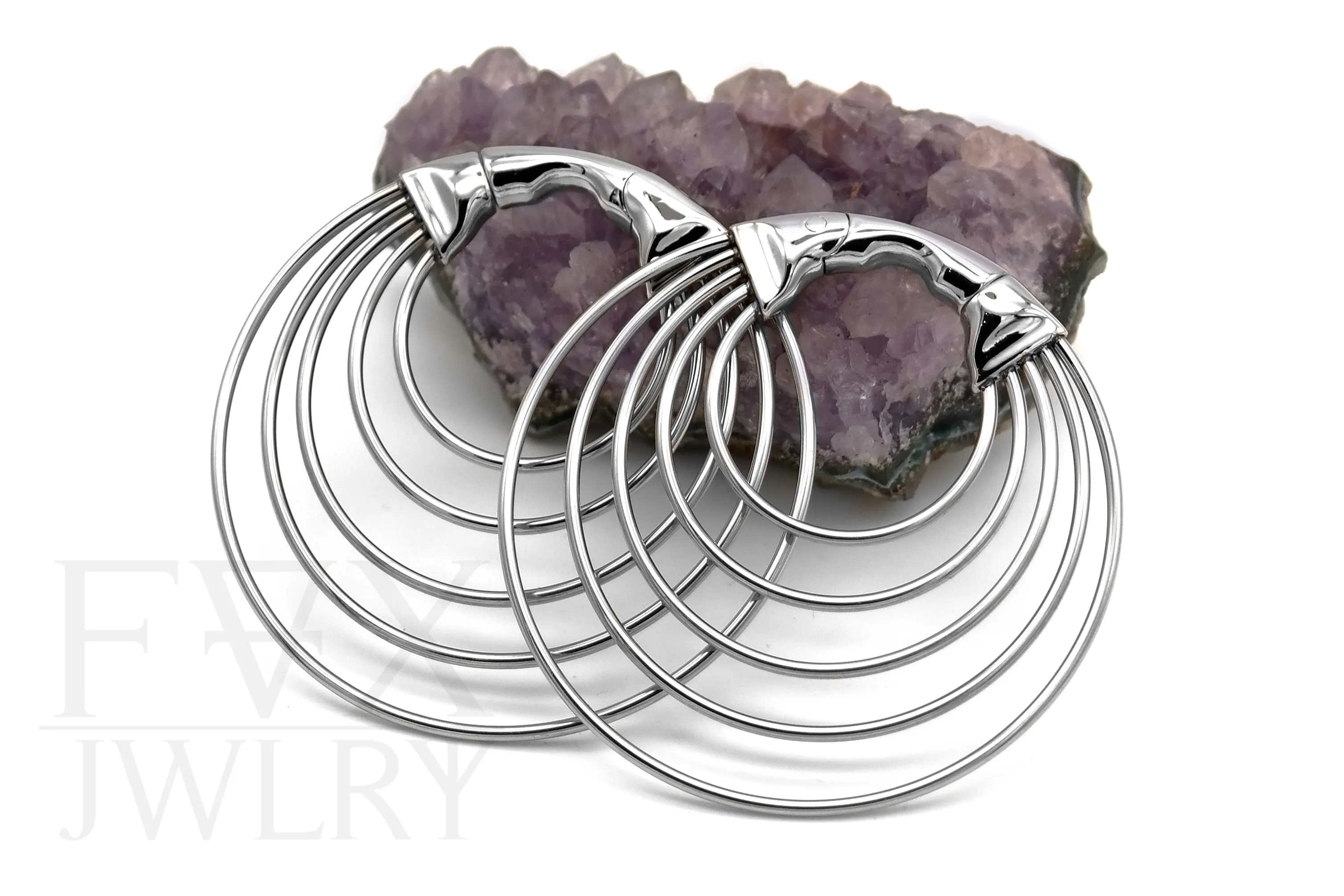 Silver Spiral Hoop Hanger