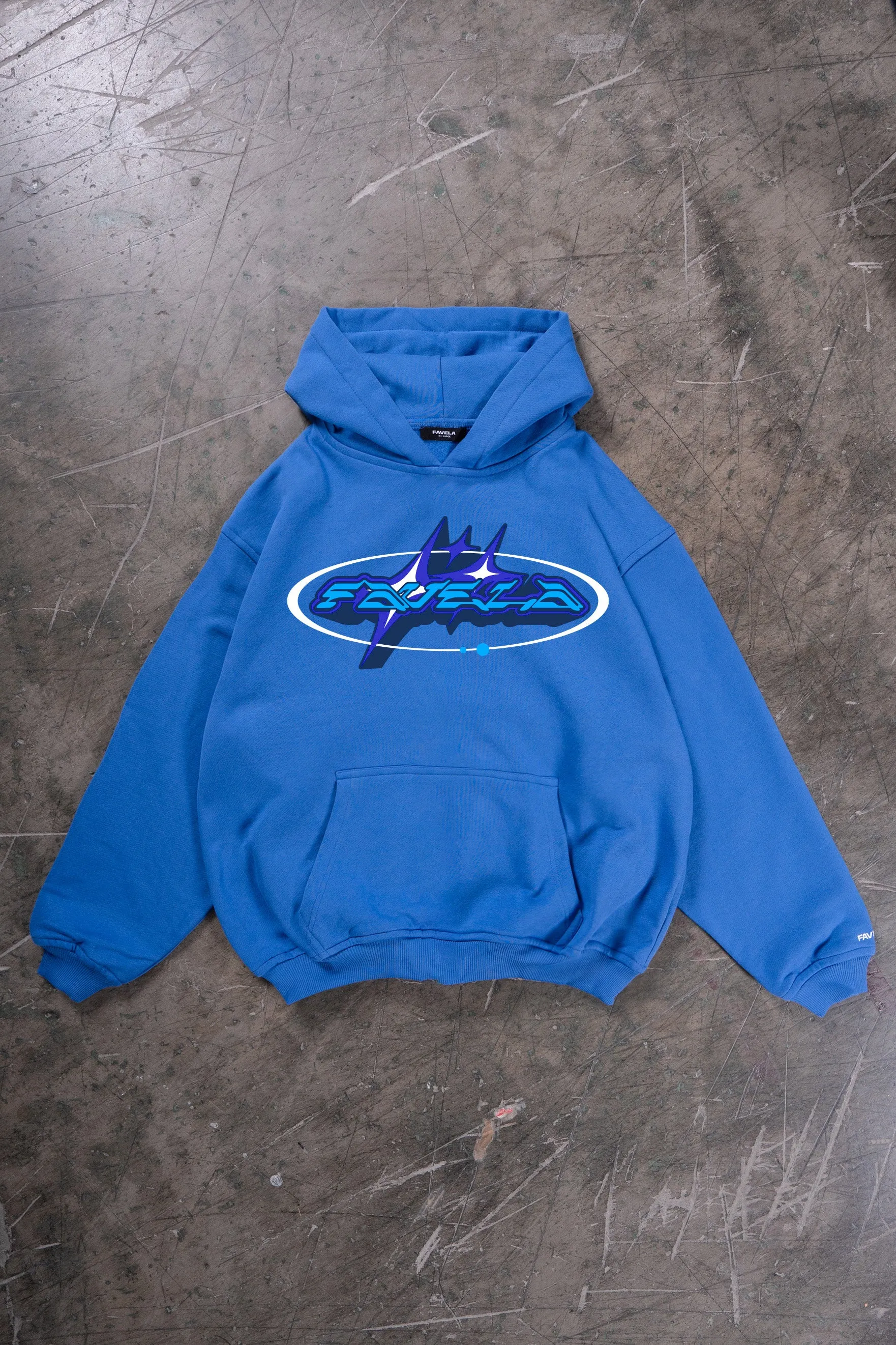 SPACE MOUNTAIN OCEAN SNAP BUTTON HOODIE