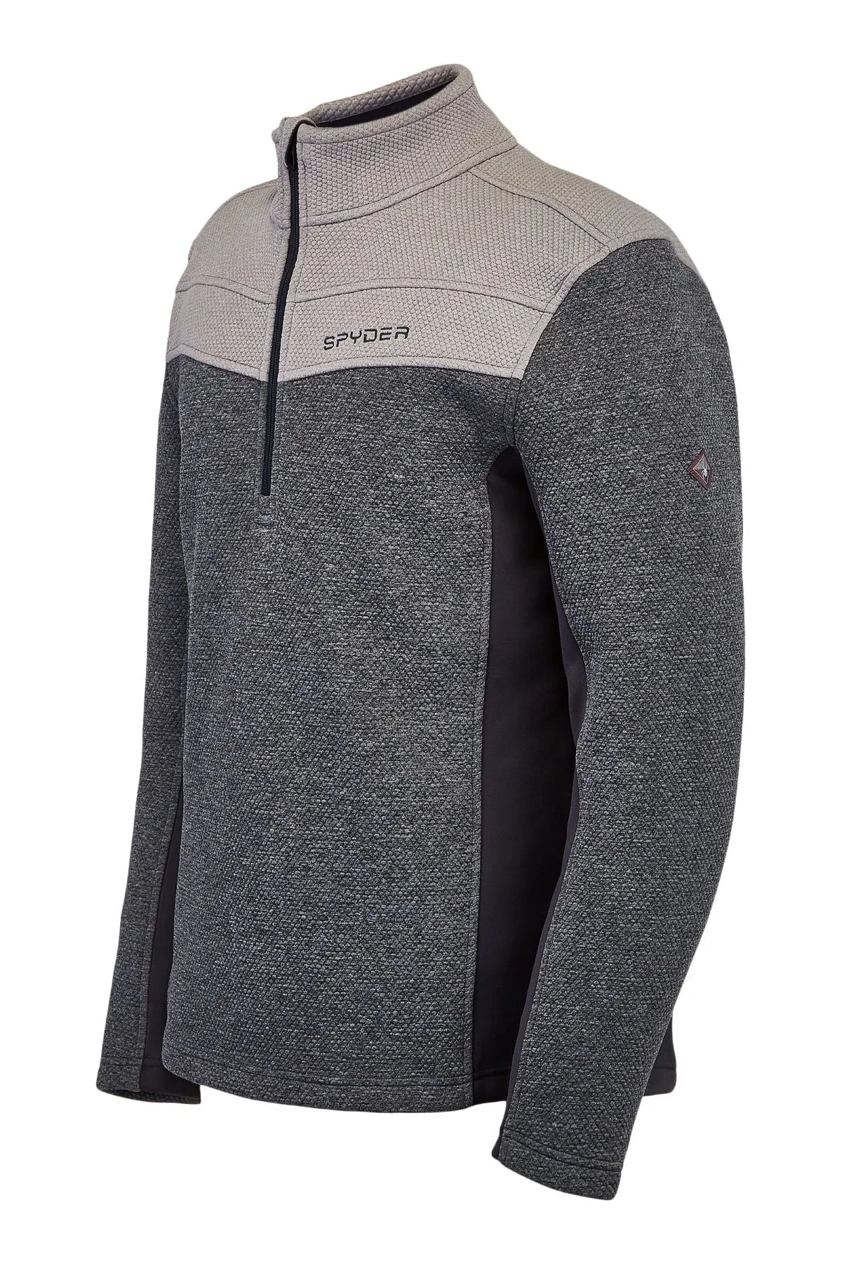 'Spyder' Men's Encore 1/2 Zip Fleece - Ebony Alloy