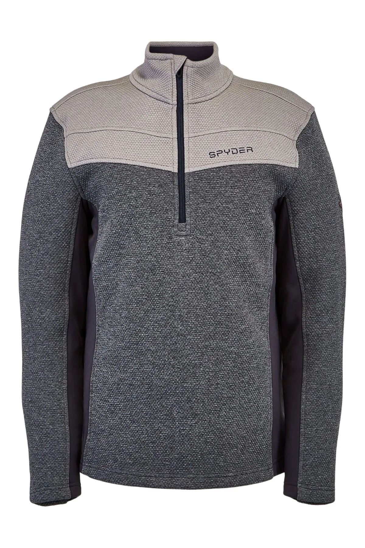 'Spyder' Men's Encore 1/2 Zip Fleece - Ebony Alloy