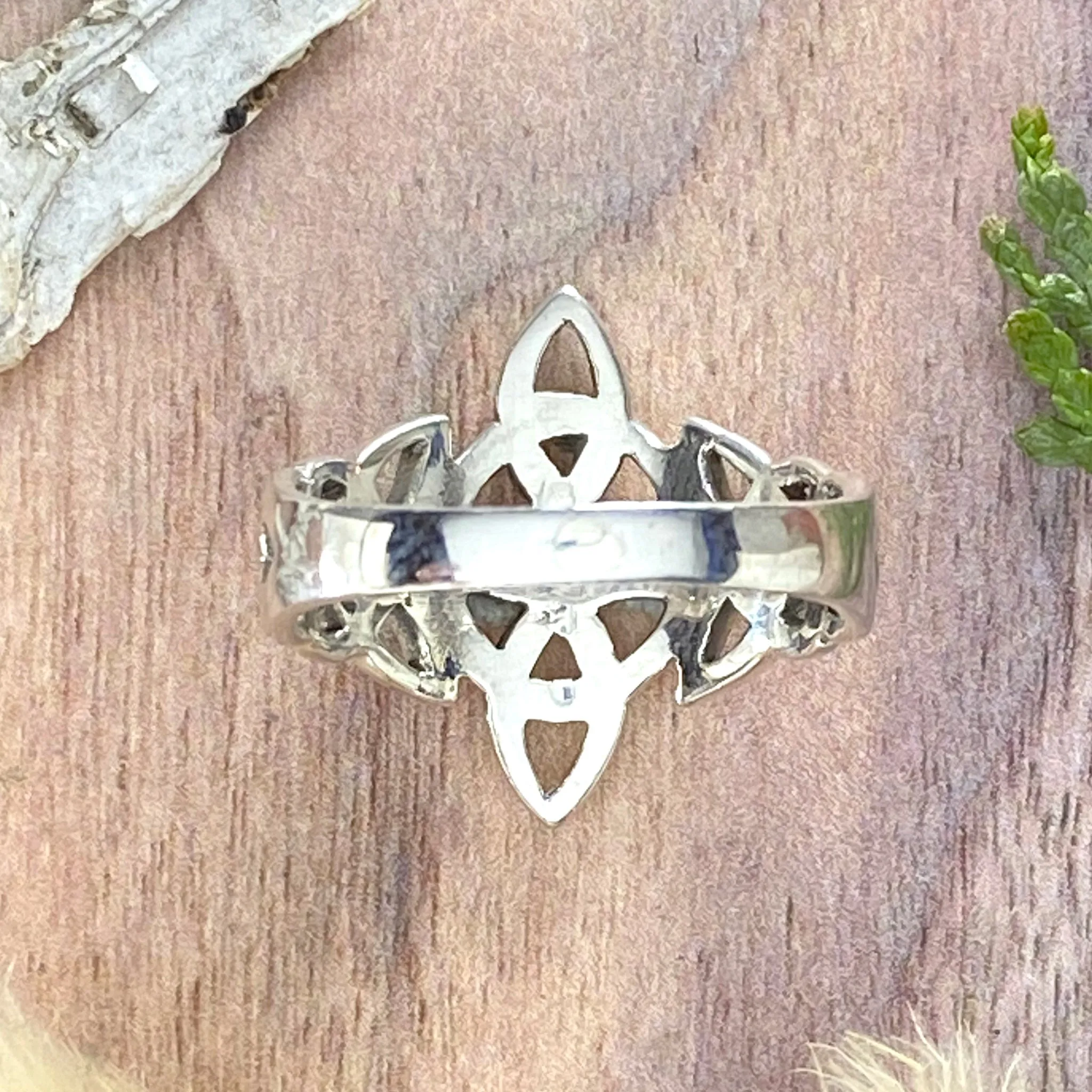 Sterling Silver Celtic Triquetras Ring