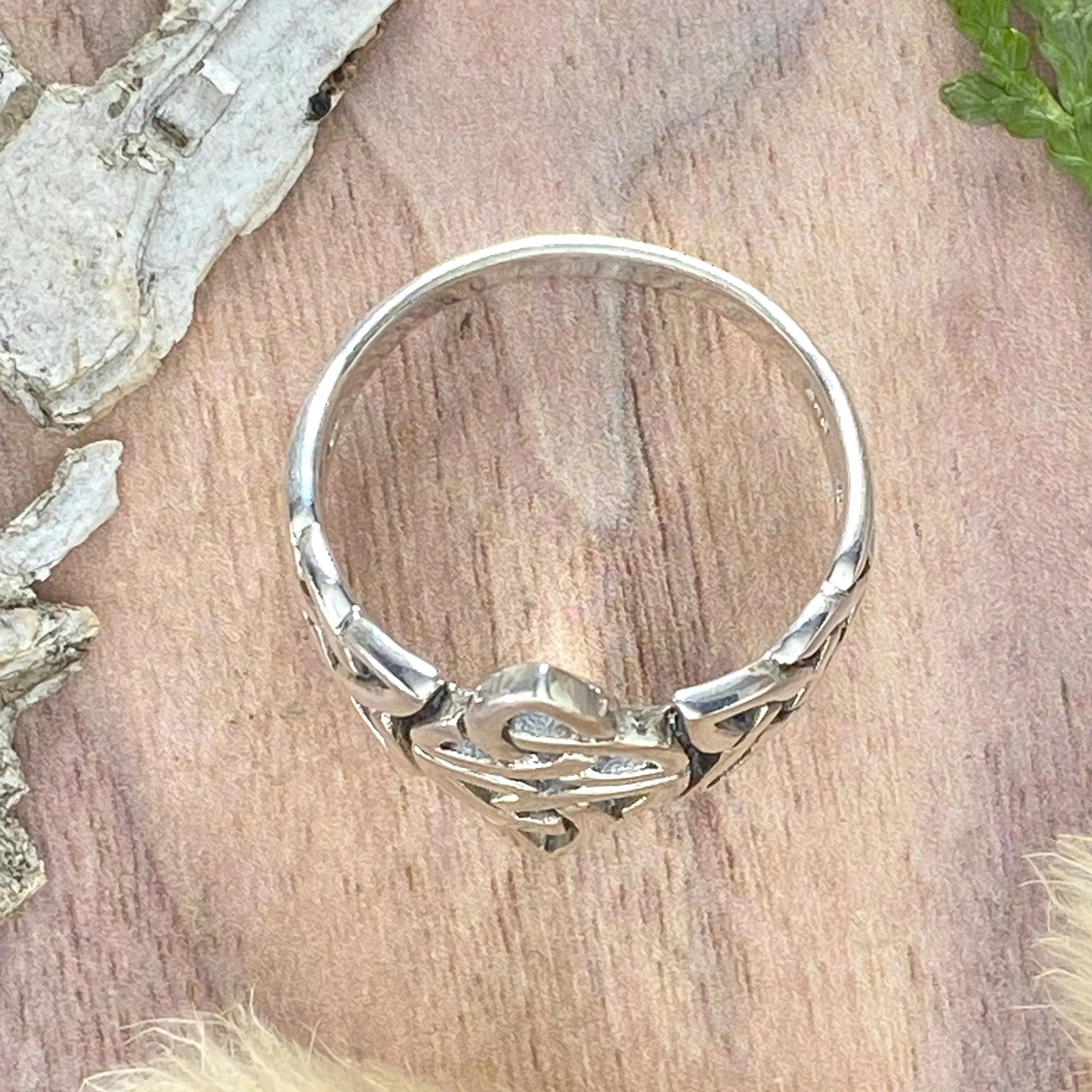 Sterling Silver Celtic Triquetras Ring