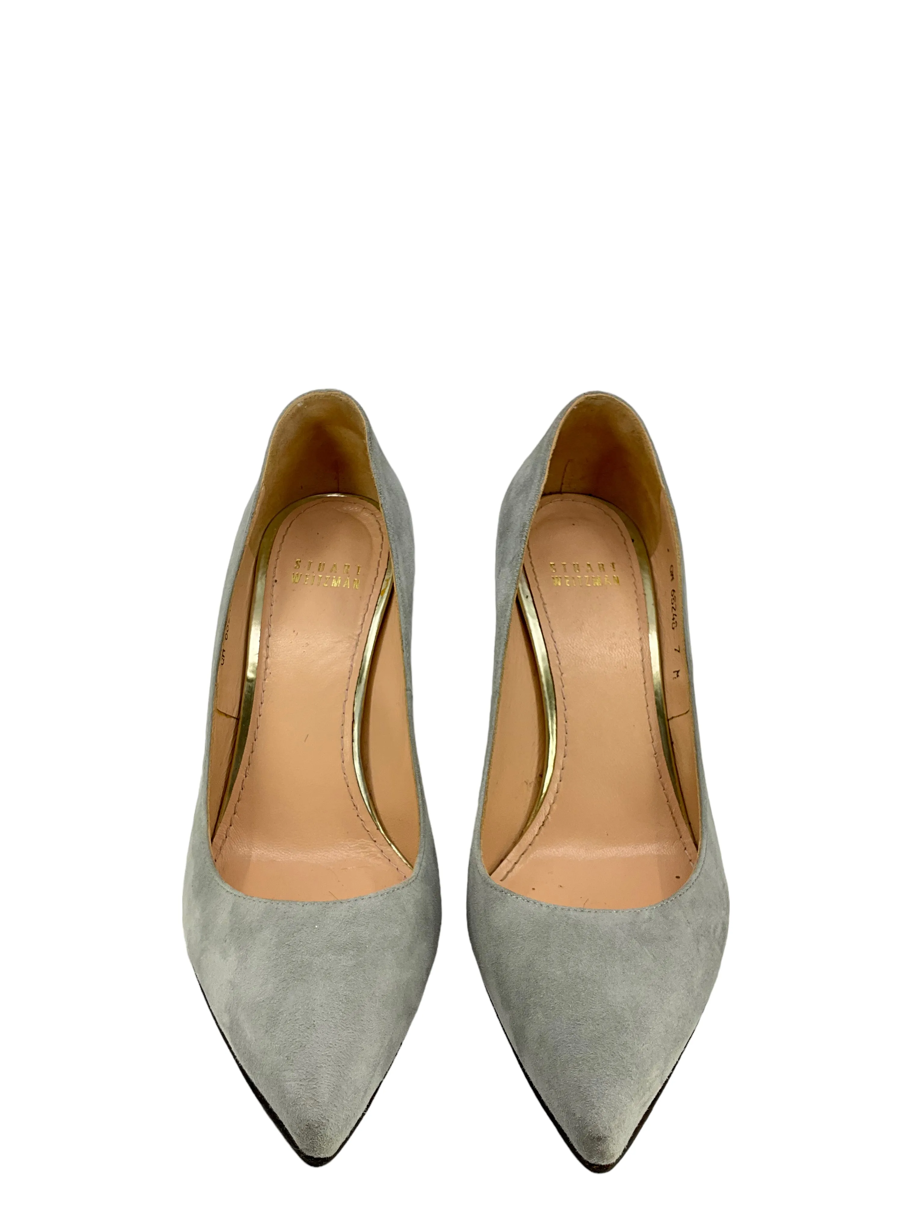 Stuart Weitzman Gray Suede Pumps Size 7