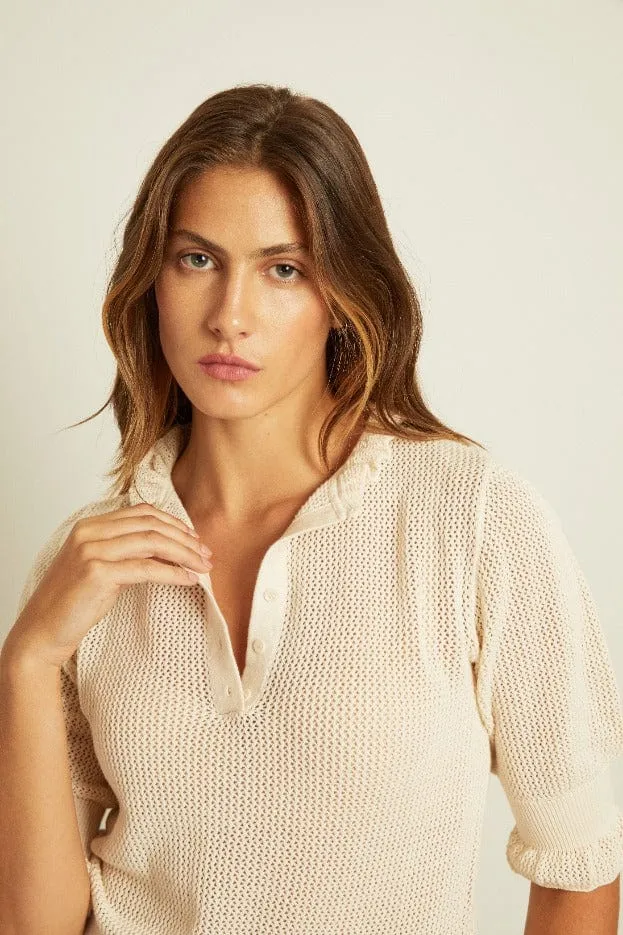 Suzette Ruffle Henley