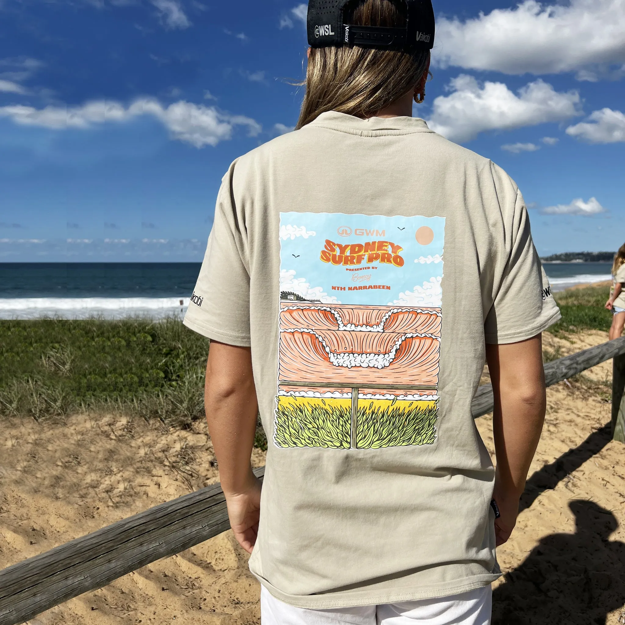 Sydney Surf Pro Adult Tee - Sand