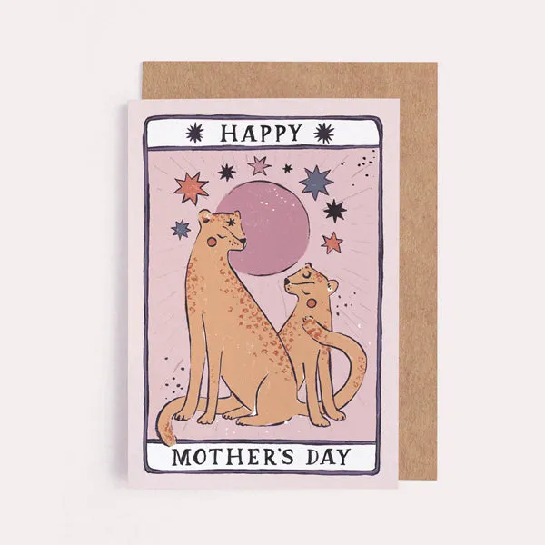 Tarot Leopard Mother's Day Card