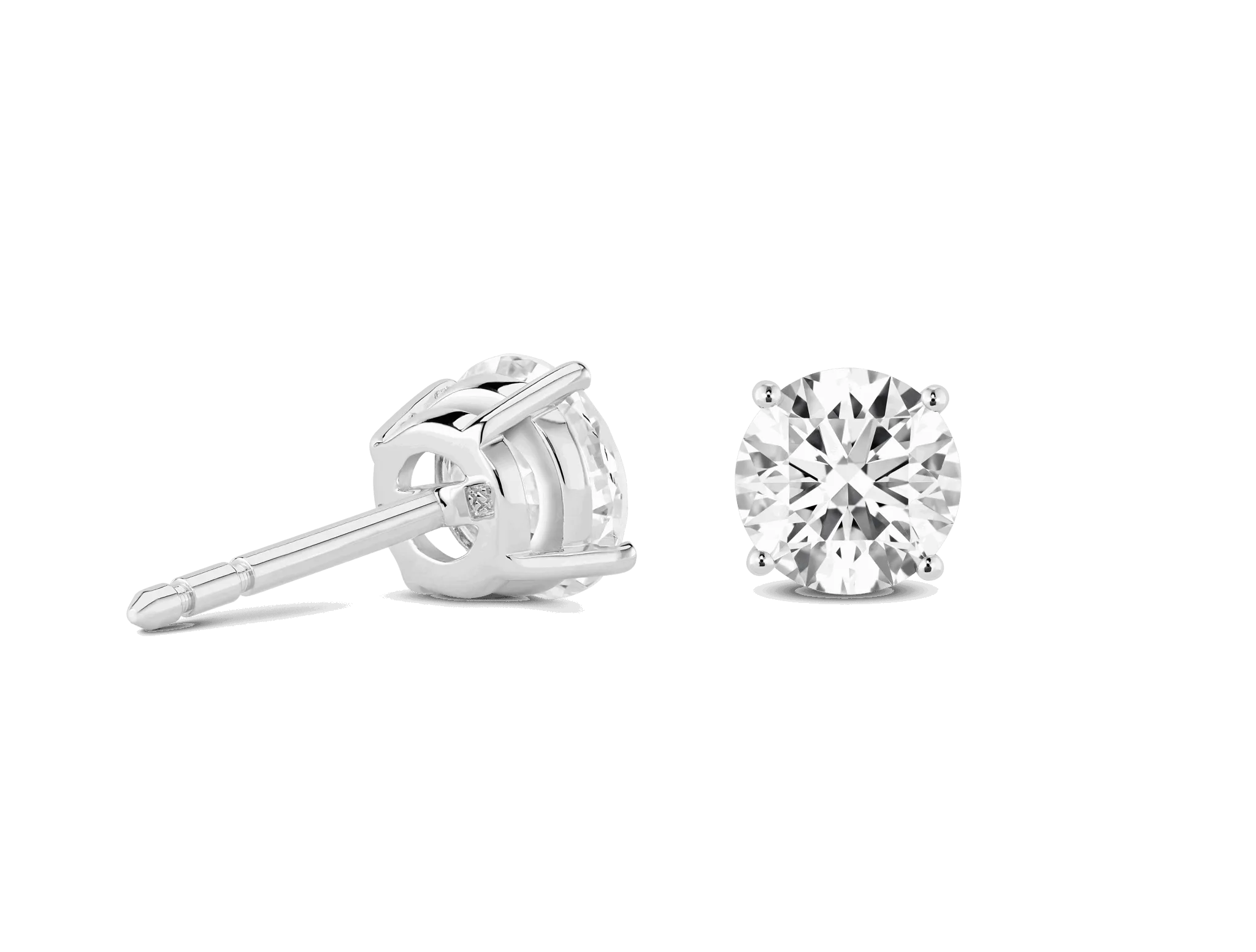 Test Copy of Lab-Grown Diamond 2ct. tw. Round Brilliant Solitaire Studs | White (Copy)