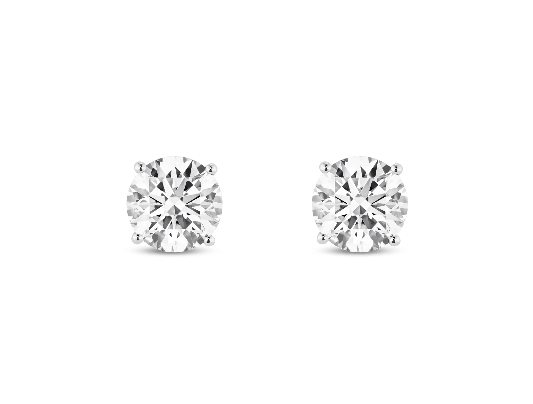 Test Copy of Lab-Grown Diamond 2ct. tw. Round Brilliant Solitaire Studs | White (Copy)