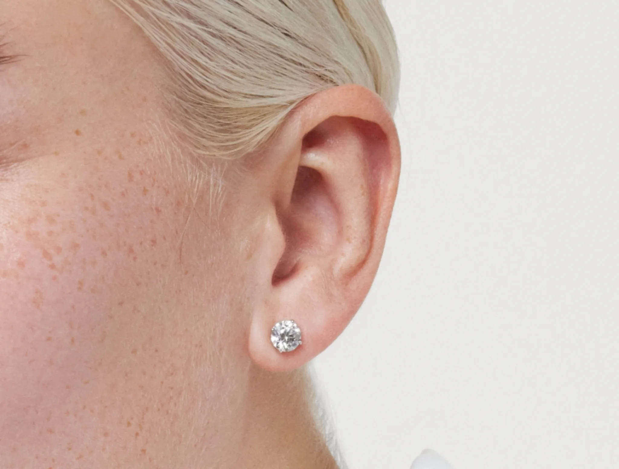 Test Copy of Lab-Grown Diamond 2ct. tw. Round Brilliant Solitaire Studs | White (Copy)