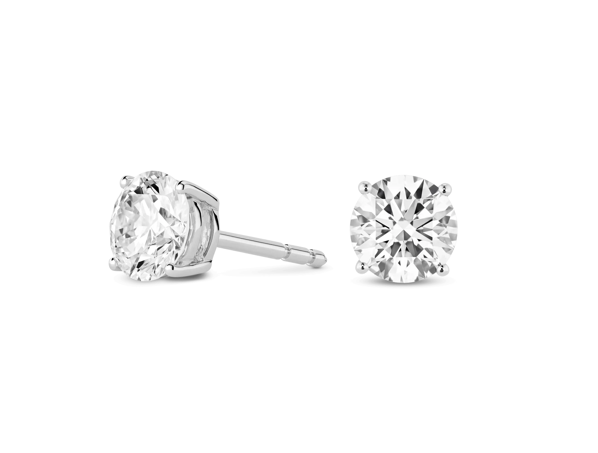 Test Copy of Lab-Grown Diamond 2ct. tw. Round Brilliant Solitaire Studs | White (Copy)