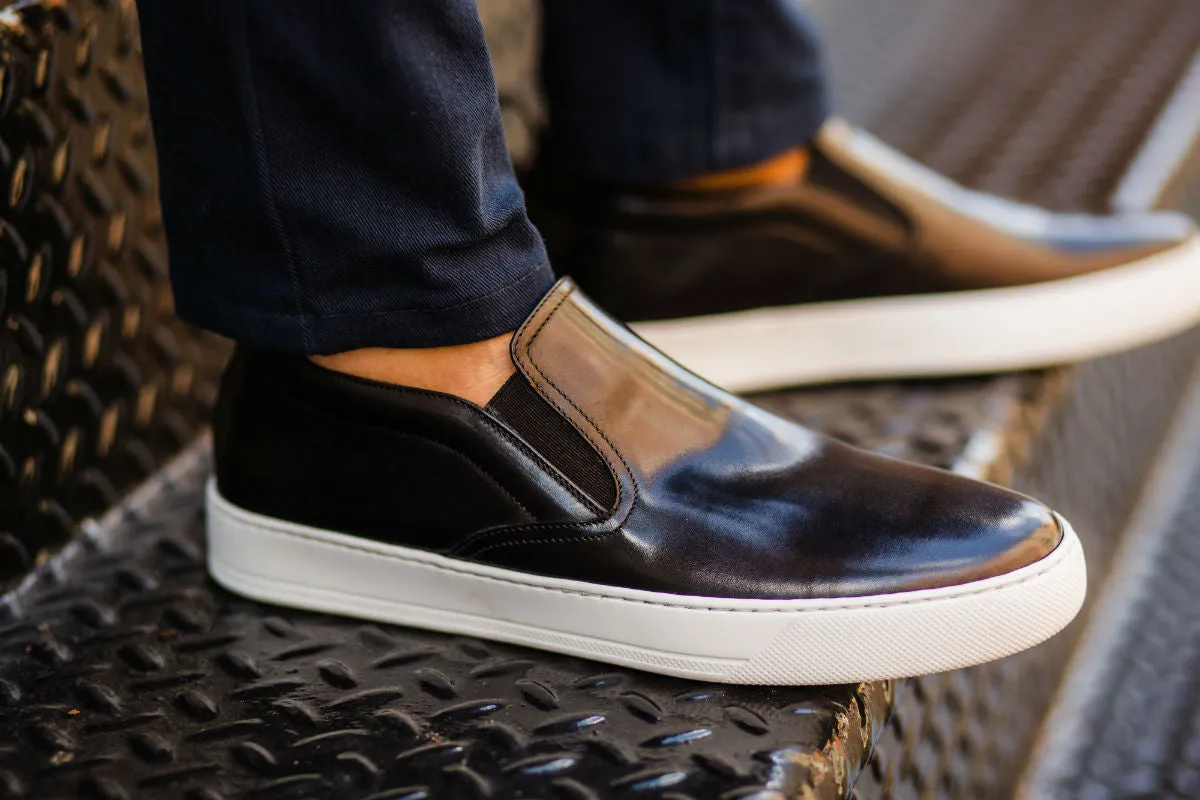 The Ellis Slip-On Sneaker - Nero