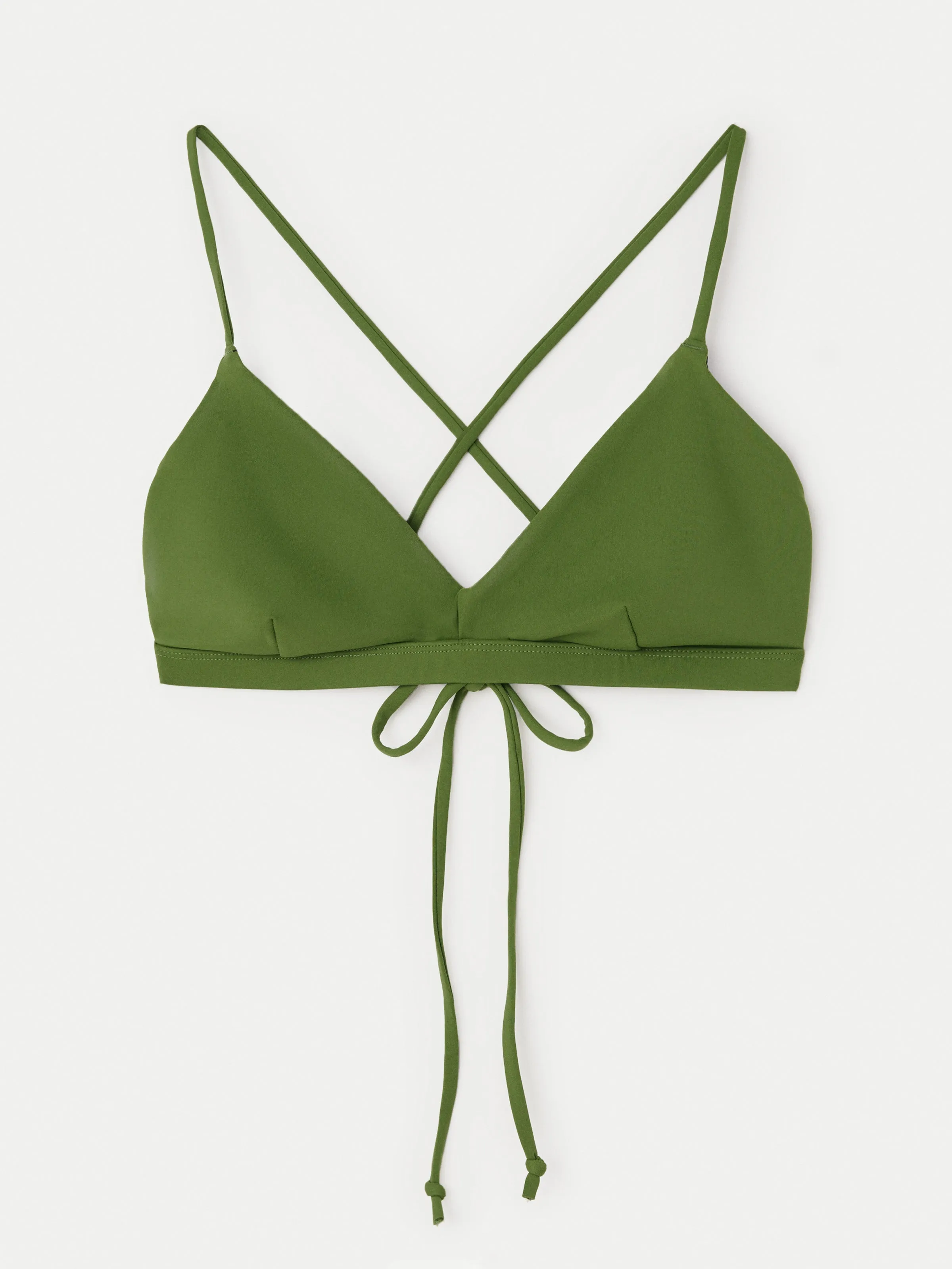 The Triangle Bikini Top in Green