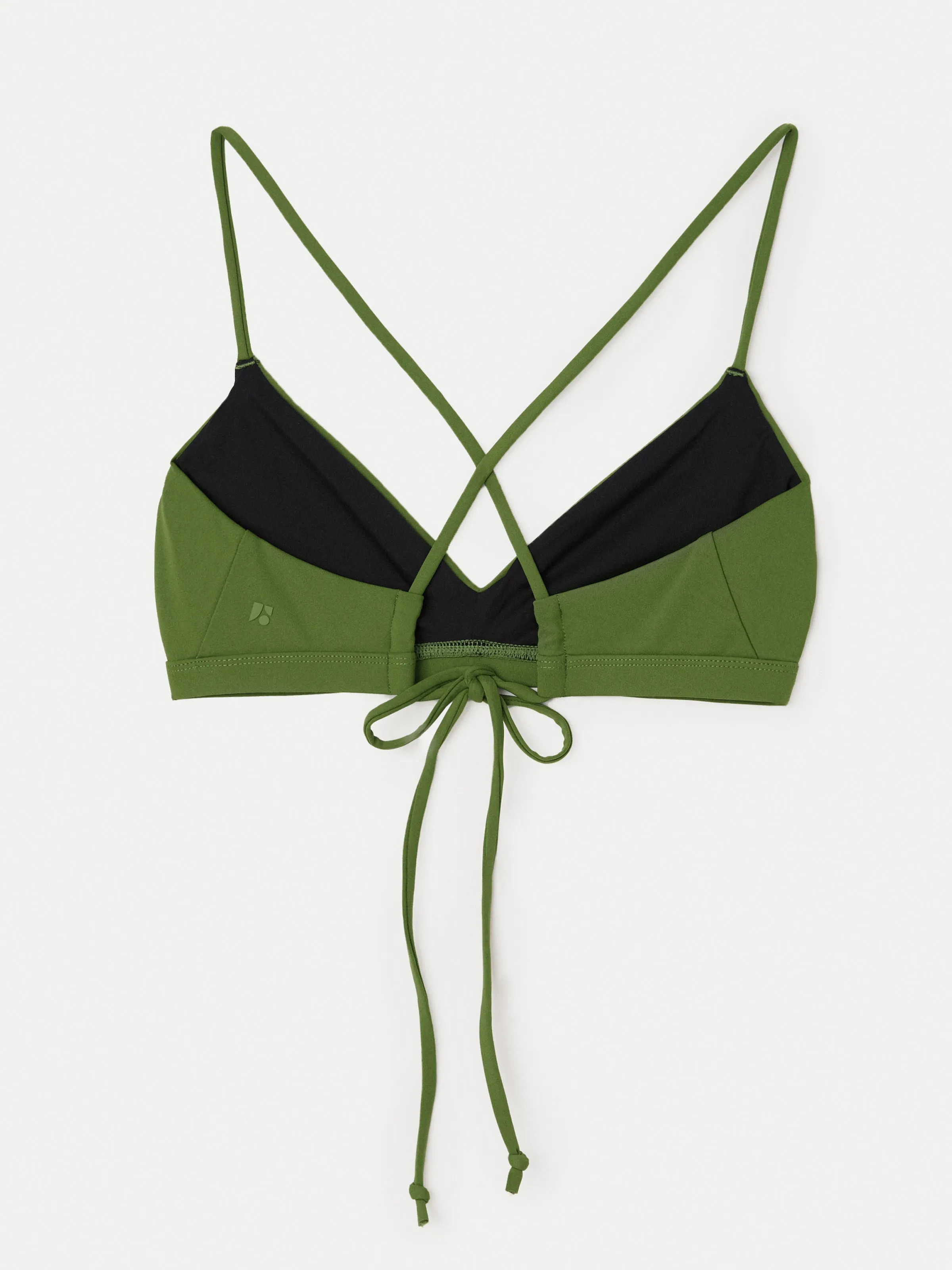 The Triangle Bikini Top in Green