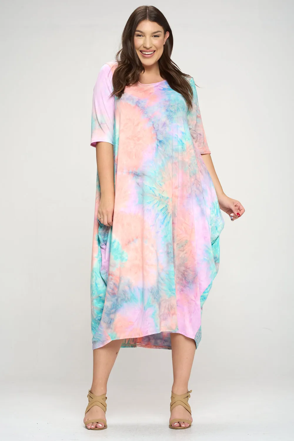 Tie Dye Harem Midi Dress