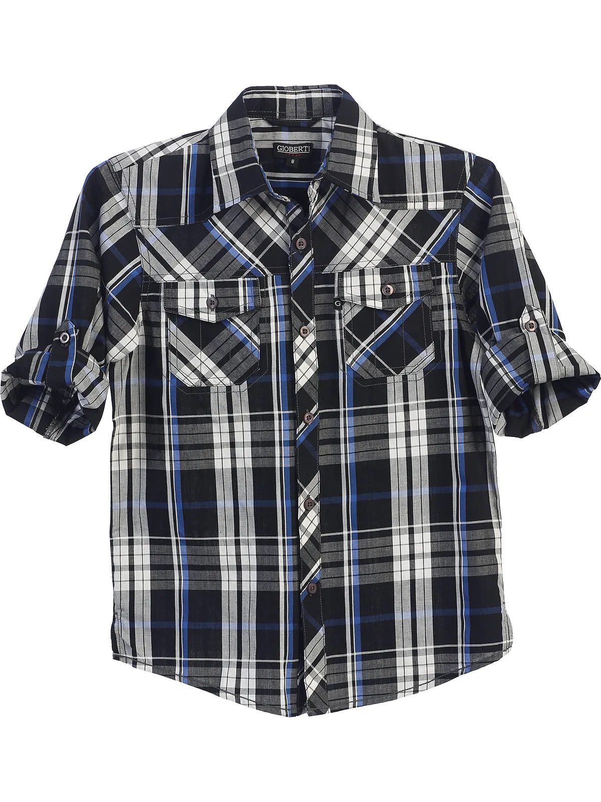 Toddler's Checkered Roll-Up Shirt