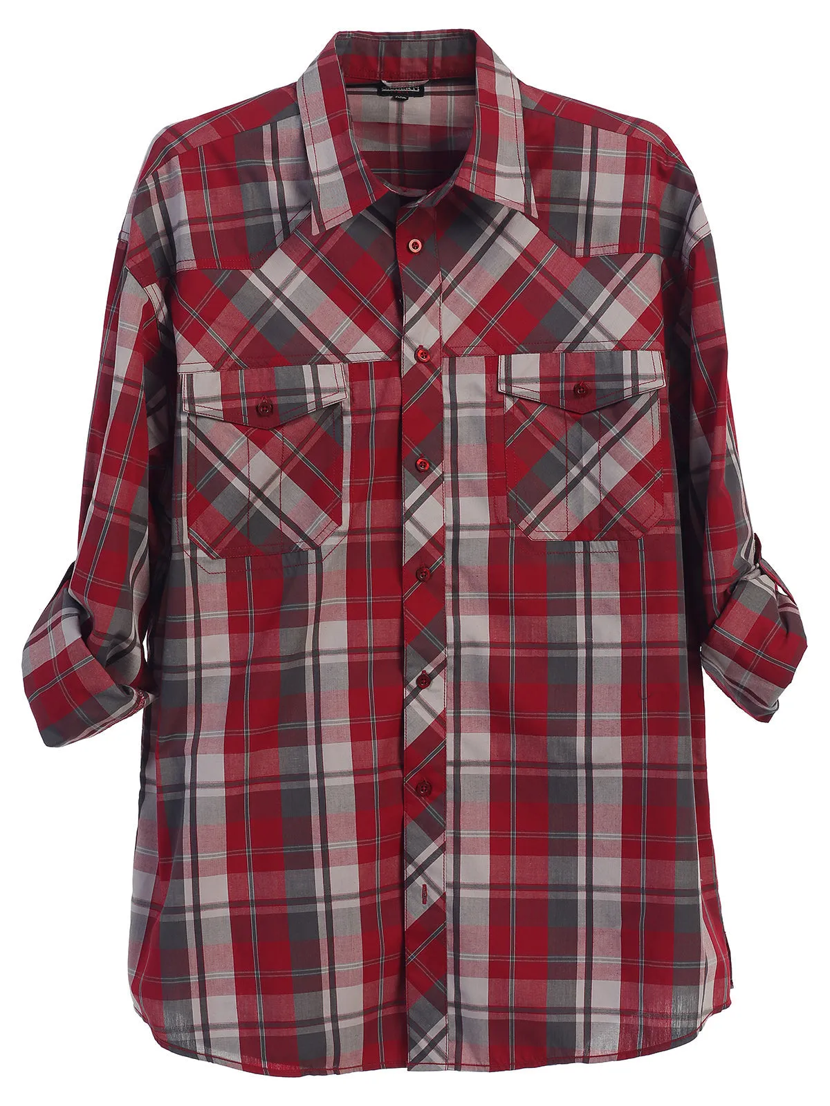 Toddler's Checkered Roll-Up Shirt