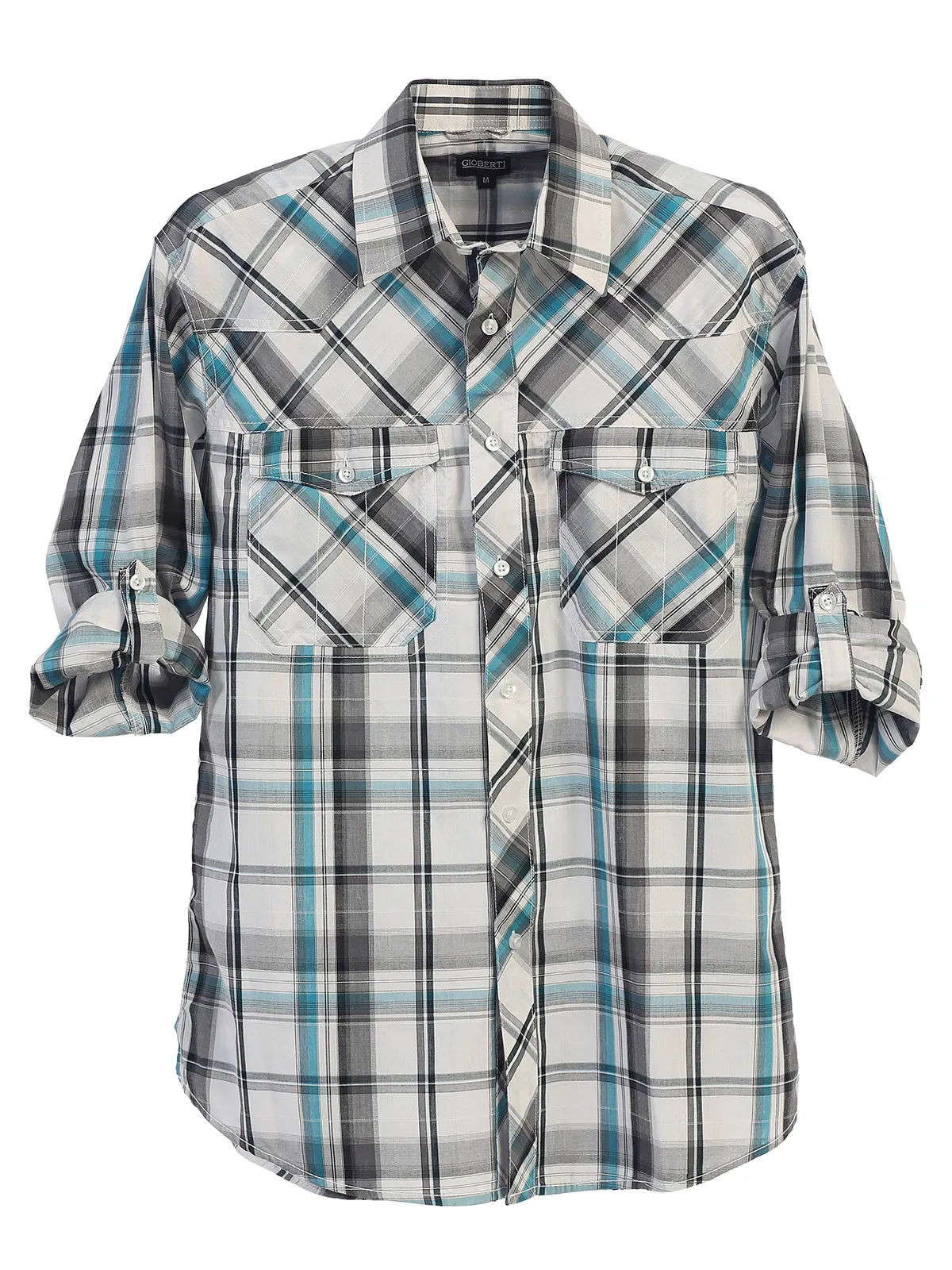 Toddler's Checkered Roll-Up Shirt