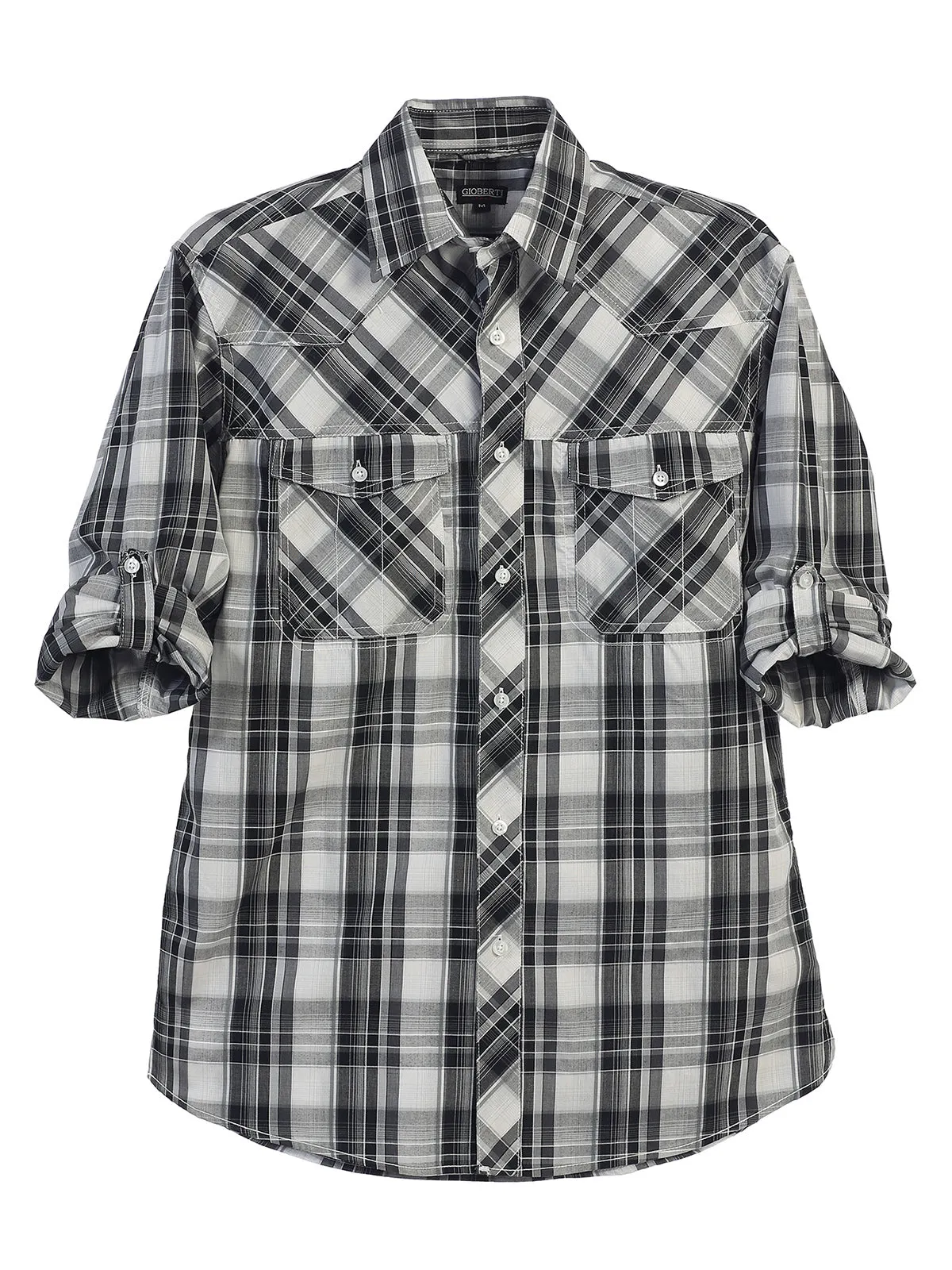 Toddler's Checkered Roll-Up Shirt