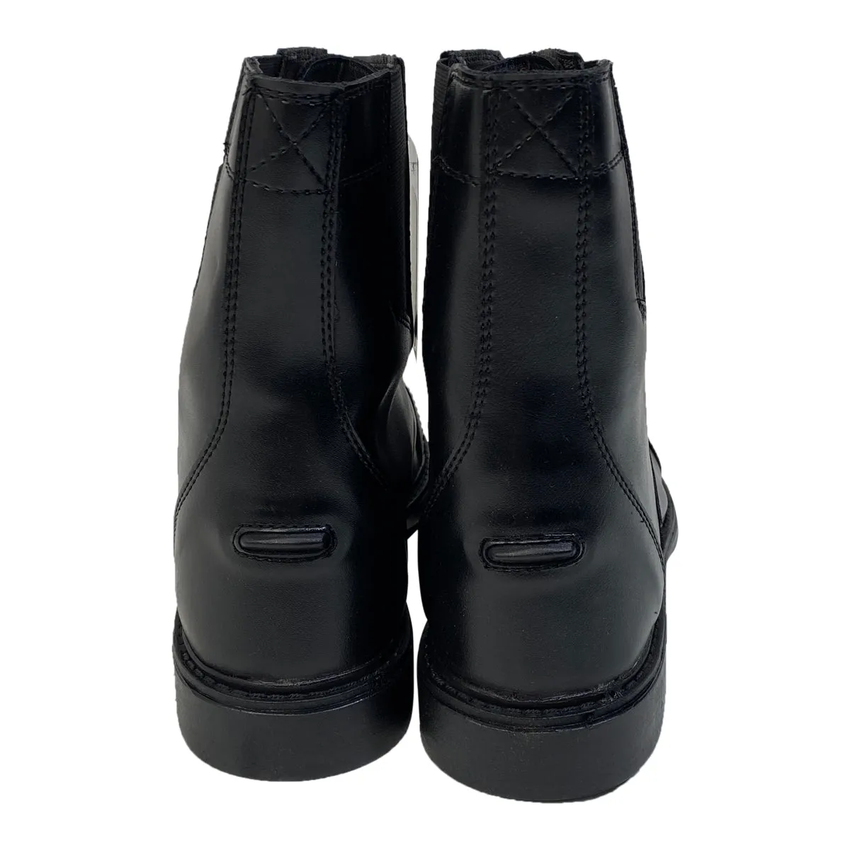 TuffRider Front Zip 'Starter' Paddock Boots in Black - Men's 9.5