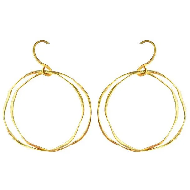 Twin hoops earrings