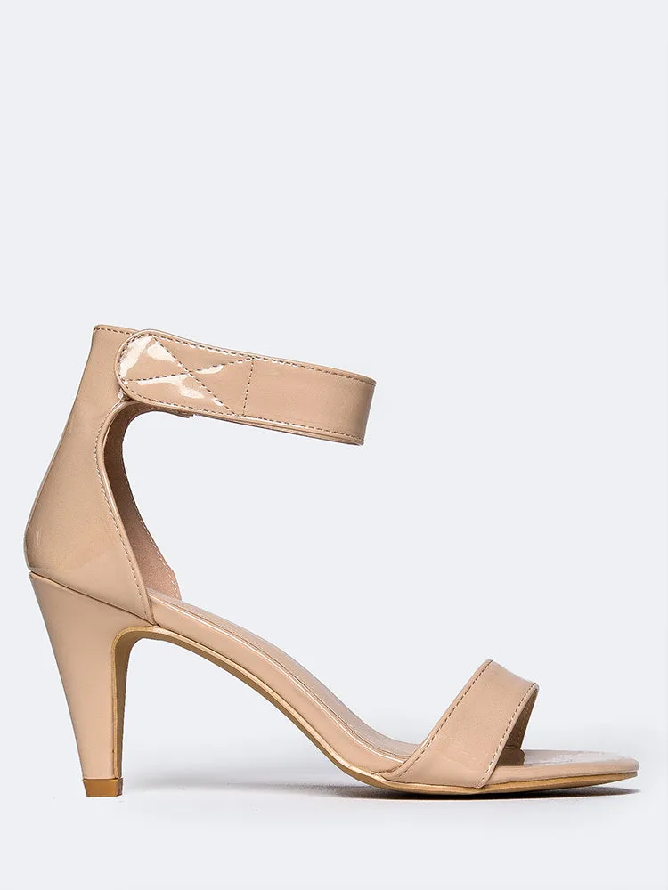 Velcro Ankle Strap Heel