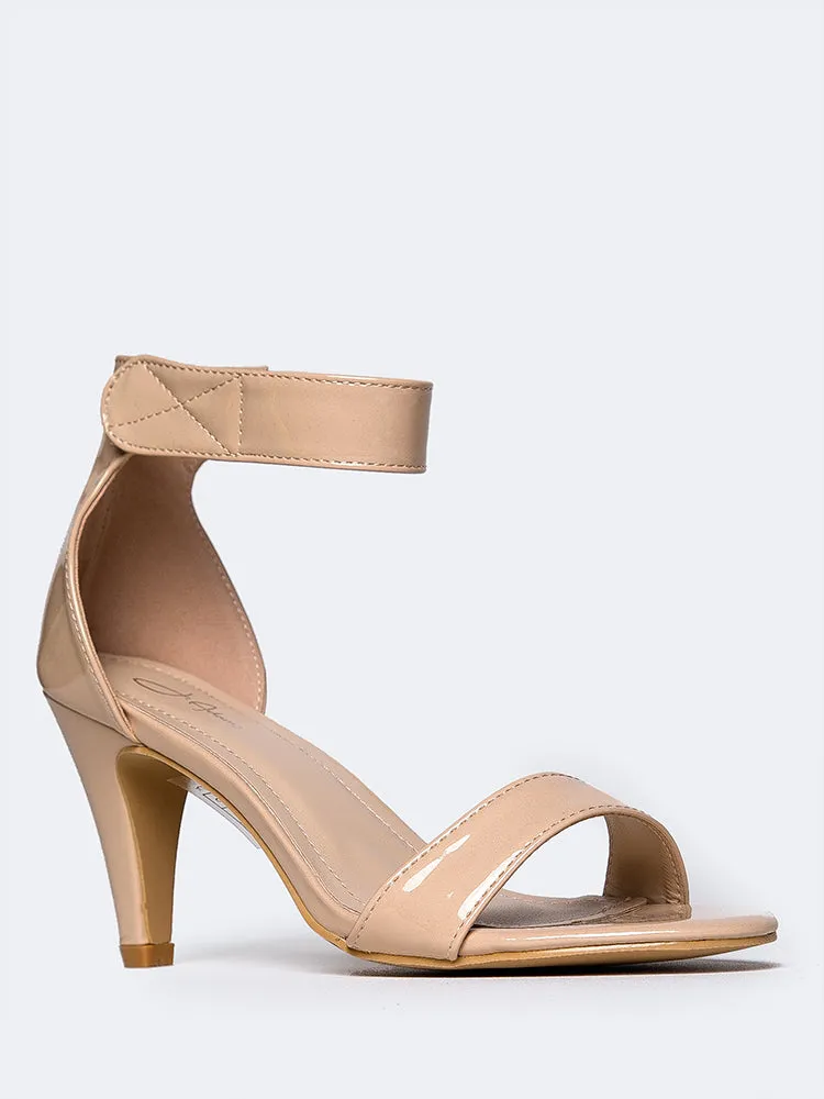 Velcro Ankle Strap Heel