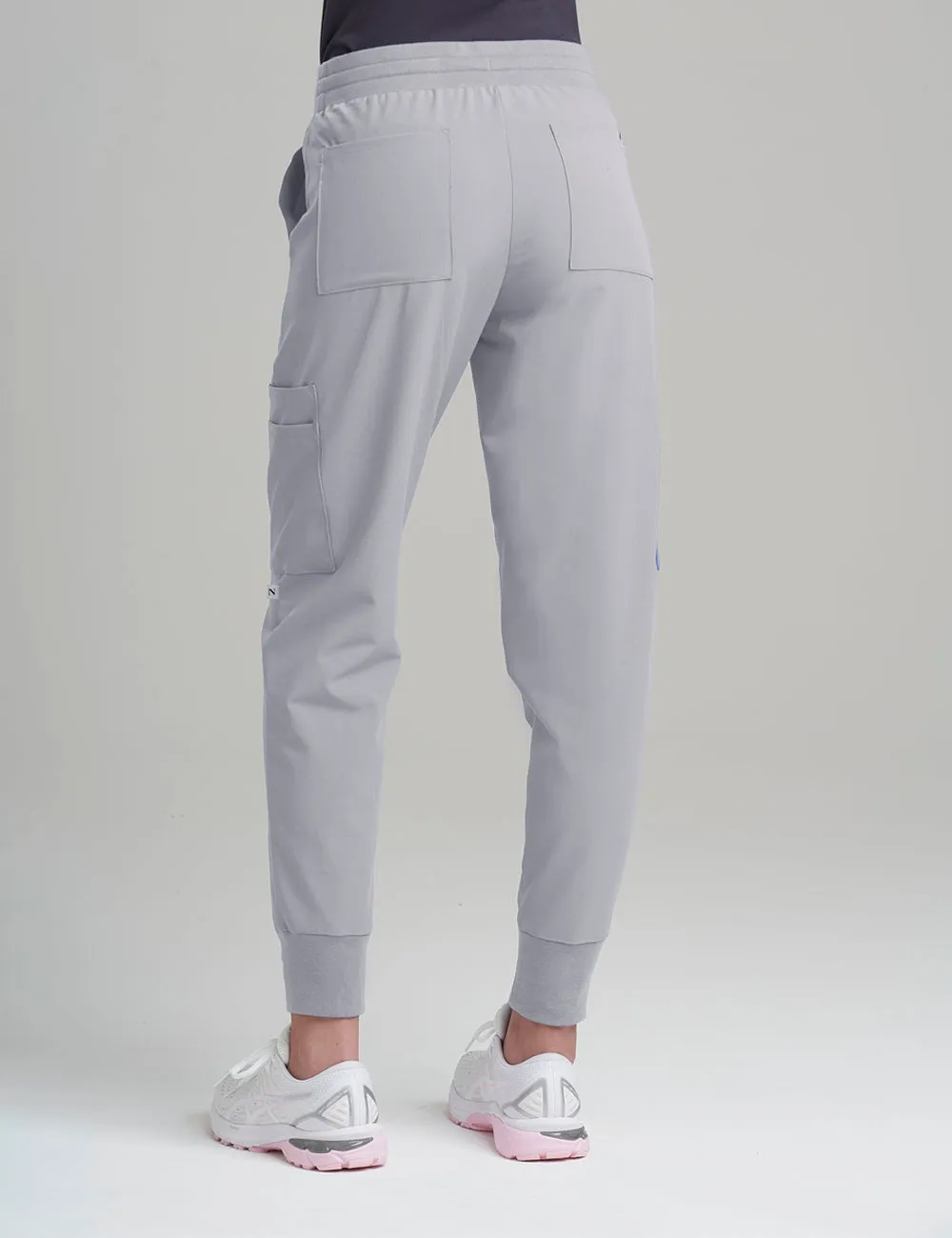 Womens 12-Pocket Scrub Jogger Pants