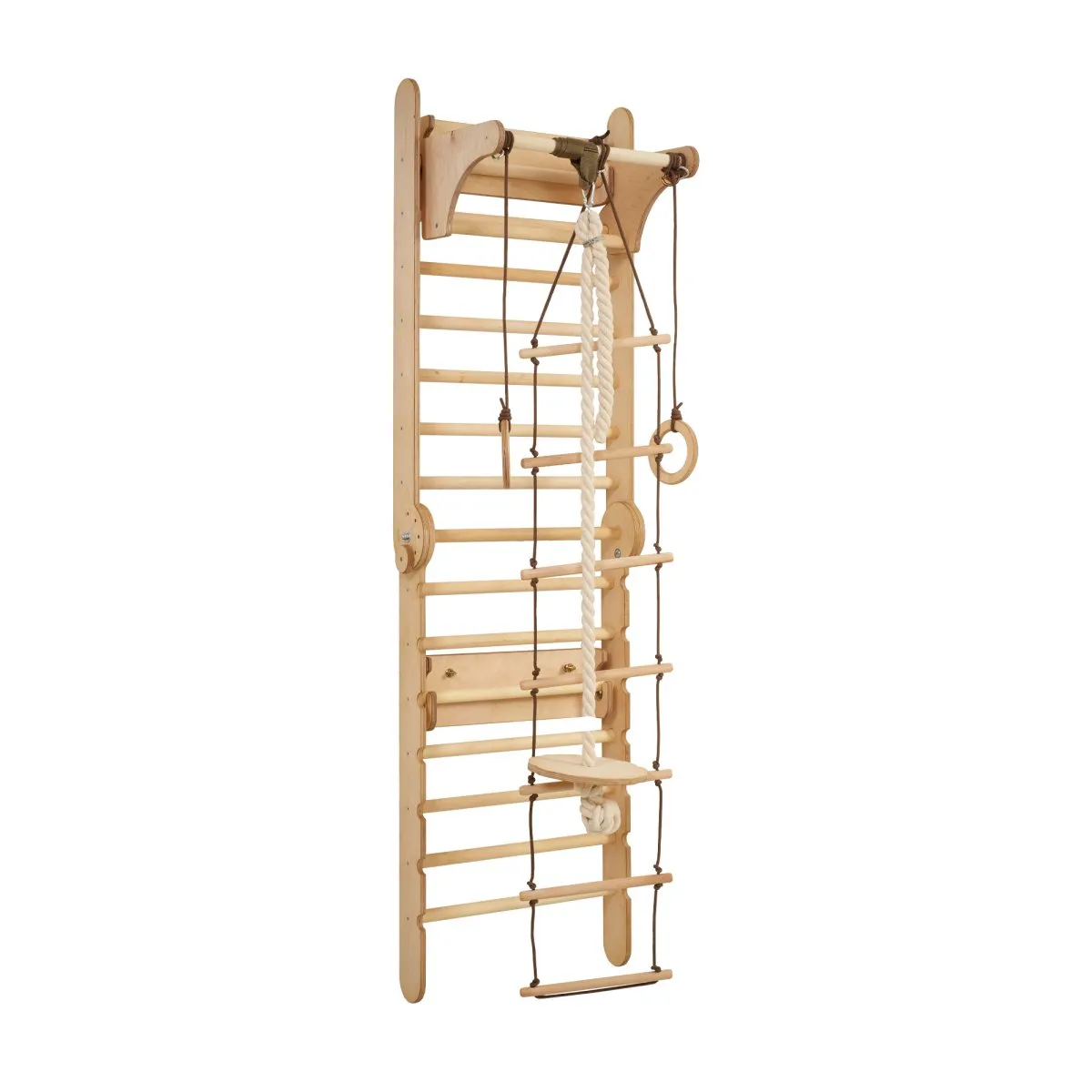 Wooden Swedish Wall Climbing Ladder for Children   Swing Set