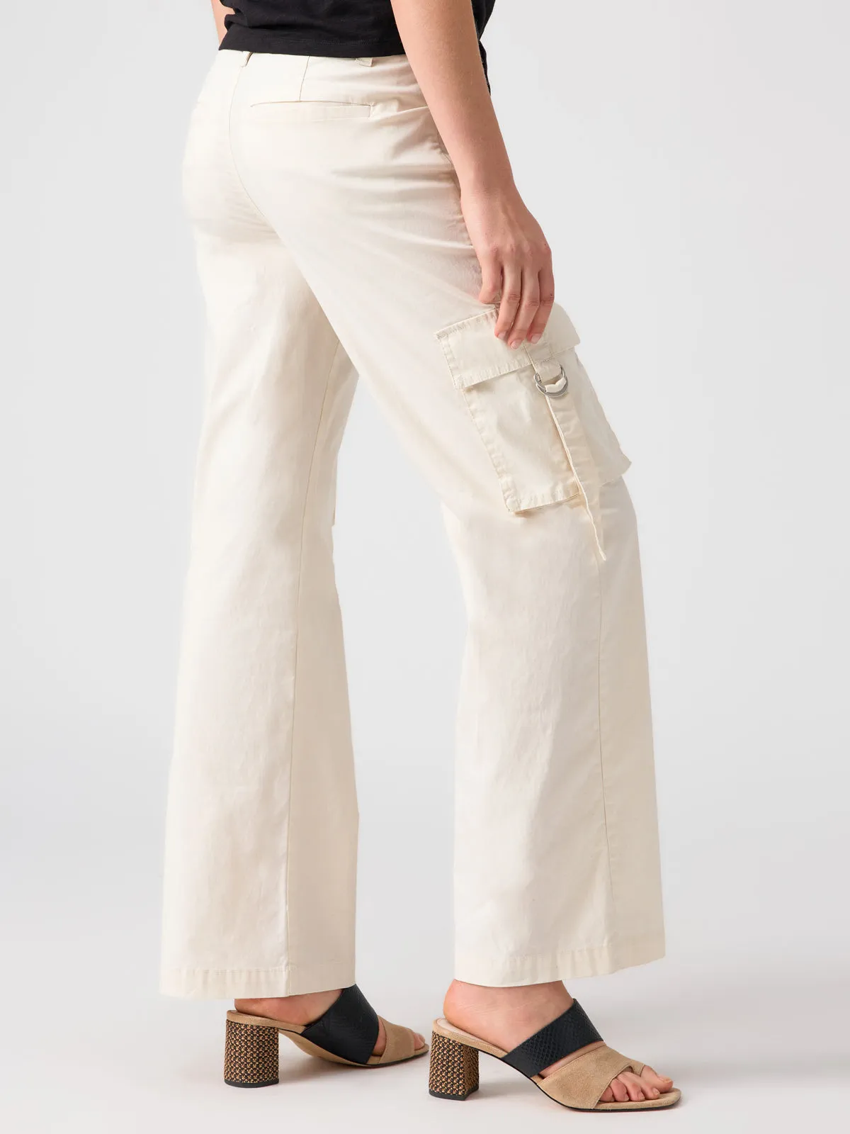 Y2K Strappy Cargo Standard Rise Pant Eco Natural