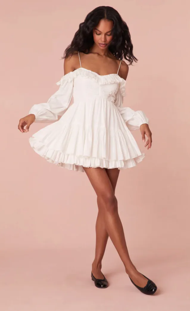 Zennia Mini Dress - white